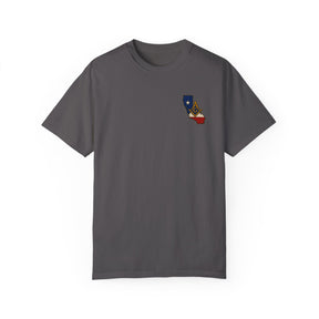 Master Mason Blue Lodge T-Shirt - Garment-Dyed California Mason - Bricks Masons