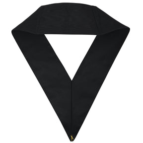 9th Degree Scottish Rite Collar - Black Moire with Nine Rosettes - Bricks Masons
