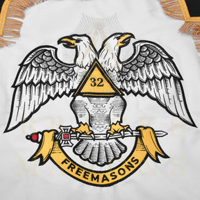 32nd Degree Scottish Rite Banner - Wings Down Machine Embroidery - Bricks Masons