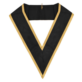 Scottish Rite Collar - Gold Braid With Black Ribbon