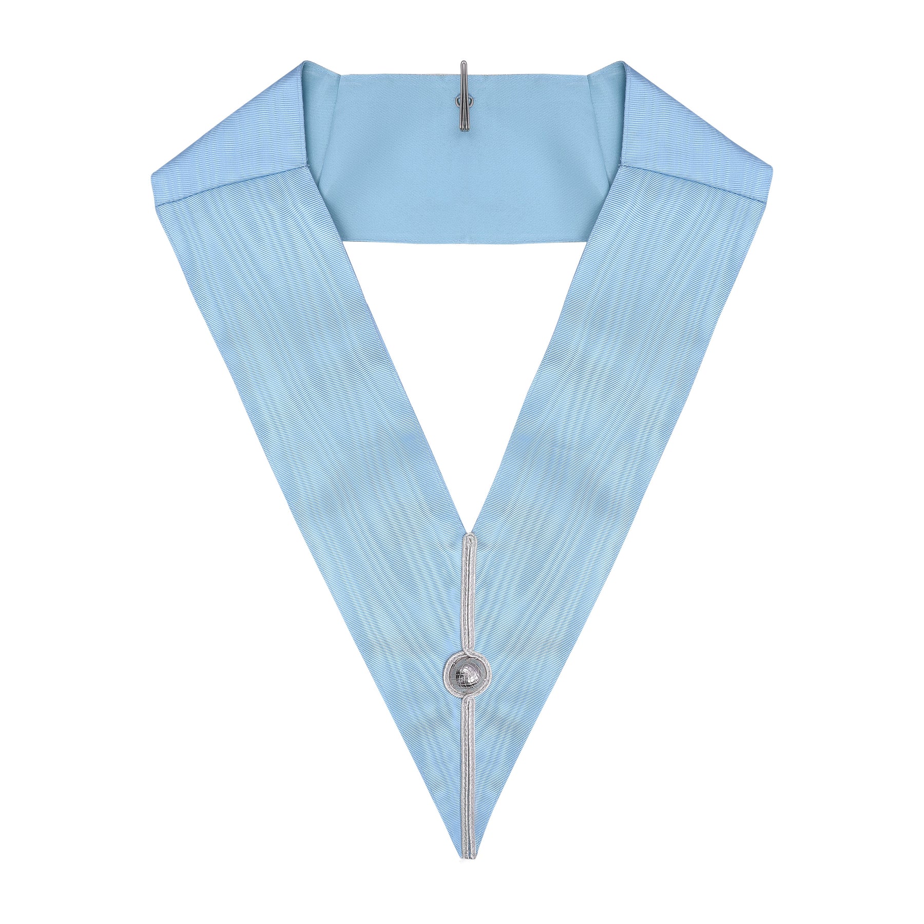 Past Master Craft English Regulation Collar - Turquoise Moire - Bricks Masons