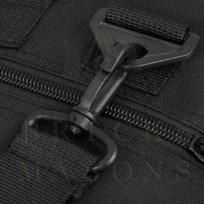 Master Mason Blue Lodge Apron Case - Black Cordura With Embroidered Square & Compass - Bricks Masons