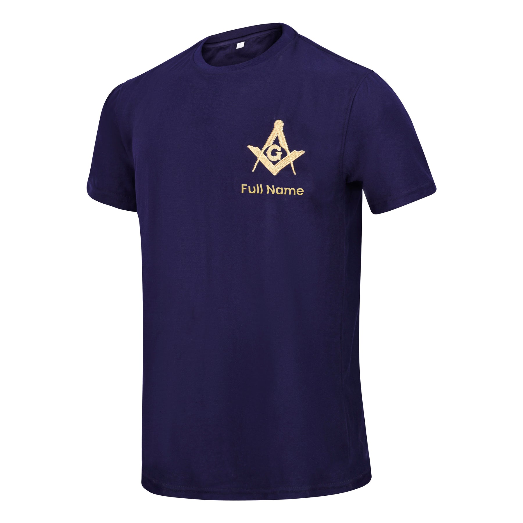 Master Mason Blue Lodge T-Shirt - Customizable Blue Color True Cotton - Bricks Masons