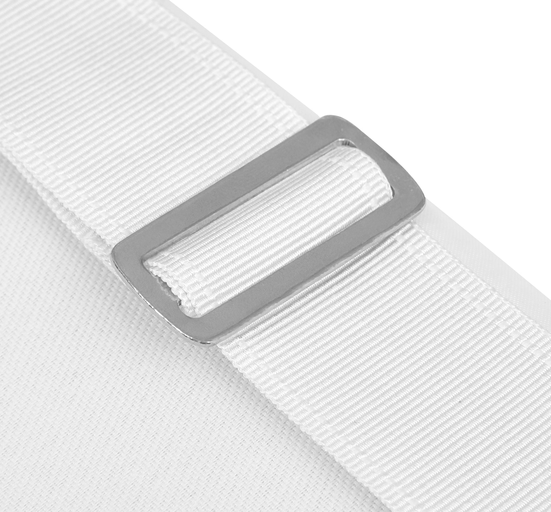 Master Mason Blue Lodge Apron - All White Bullion With Wreath Customizable Anniversary Year - Bricks Masons