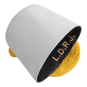 OES Fez Hat - Pure White With Yellow Tassel