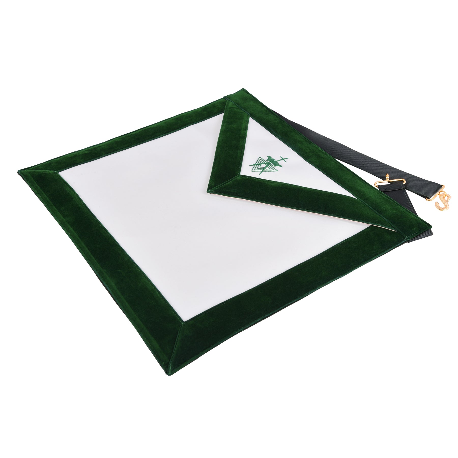 Member Allied Masonic Degrees Apron - Dark Green - Bricks Masons