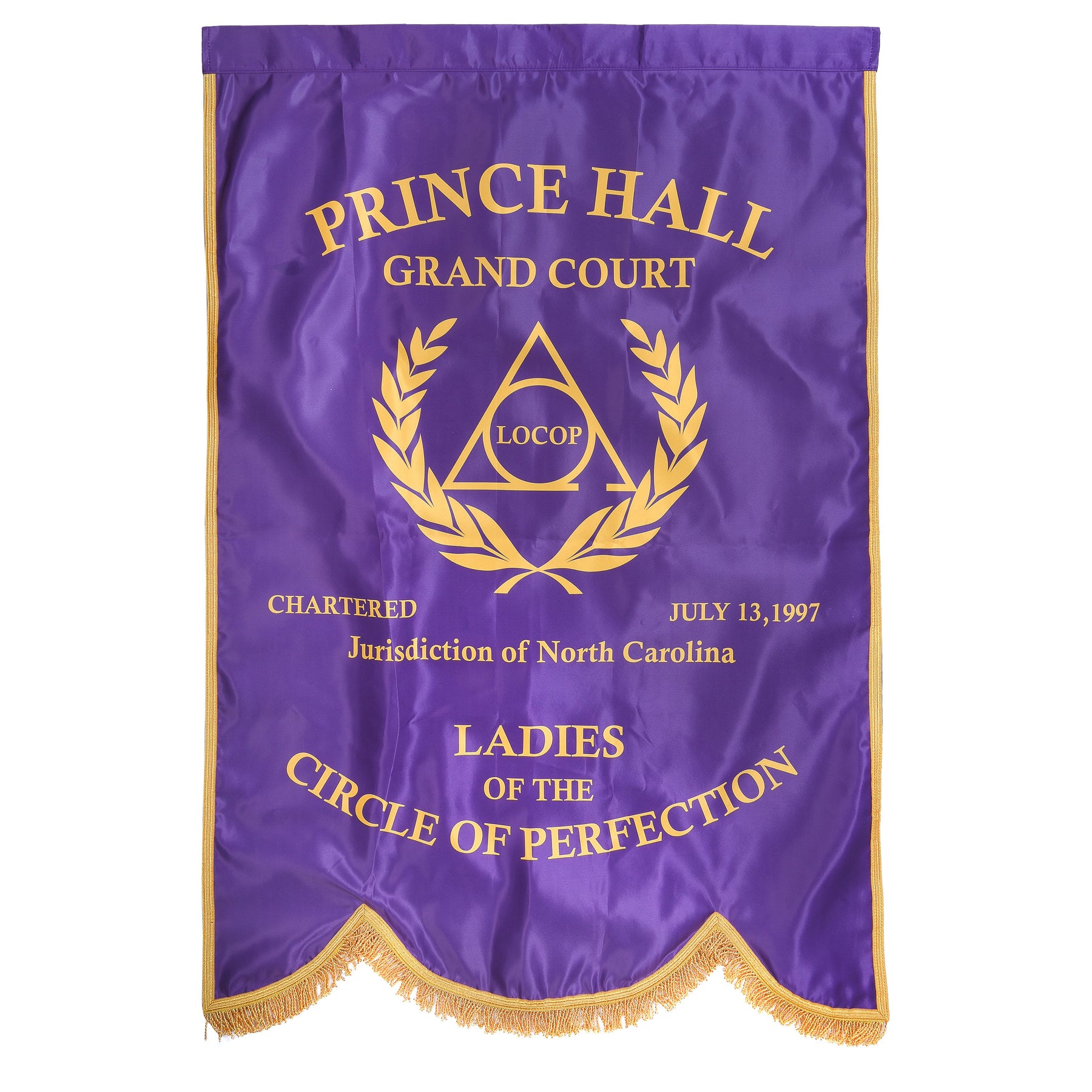 LOCOP PHA Banner - Prince Hall Grand Court (Printed) - Bricks Masons