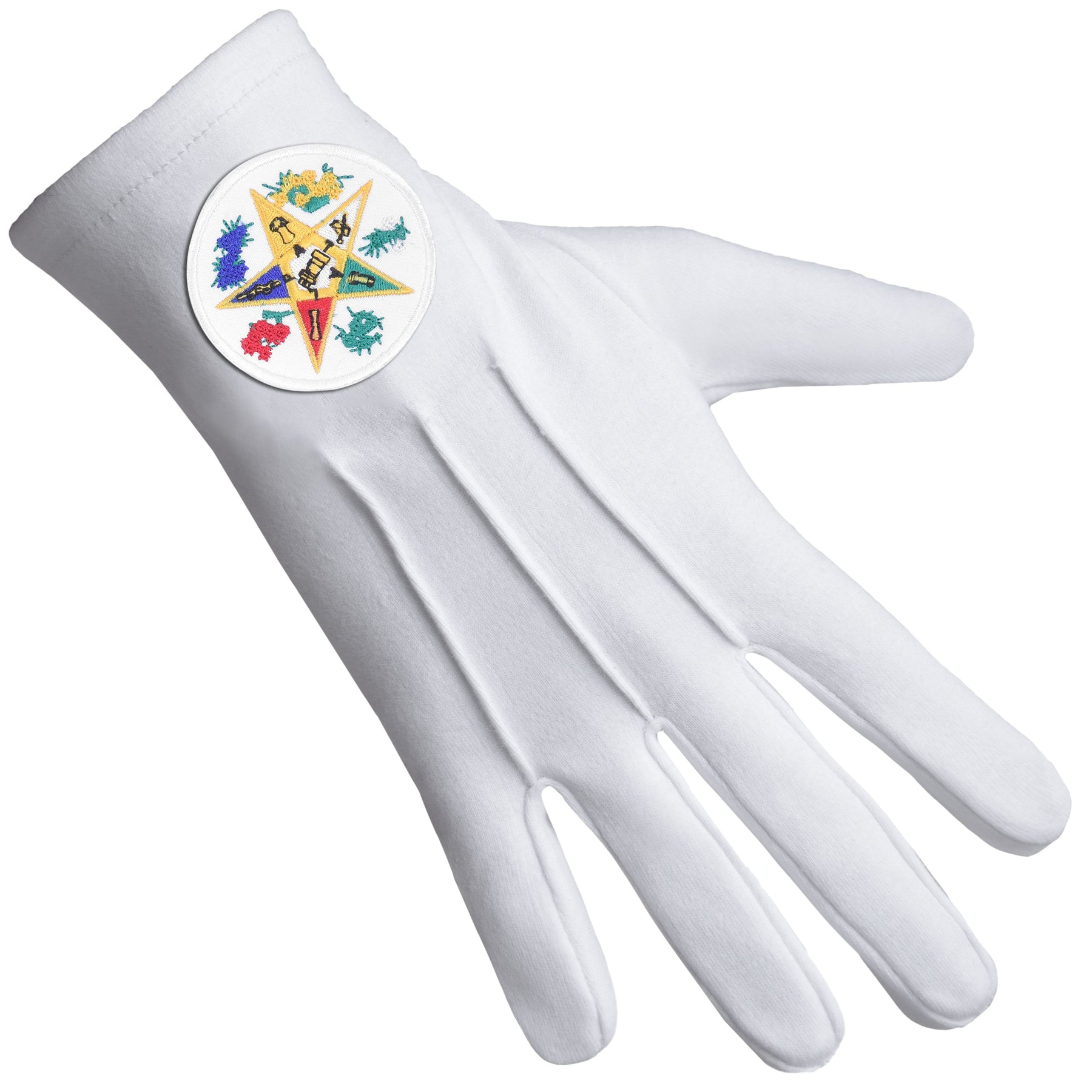 OES Glove - Cotton With Round Patch - Bricks Masons