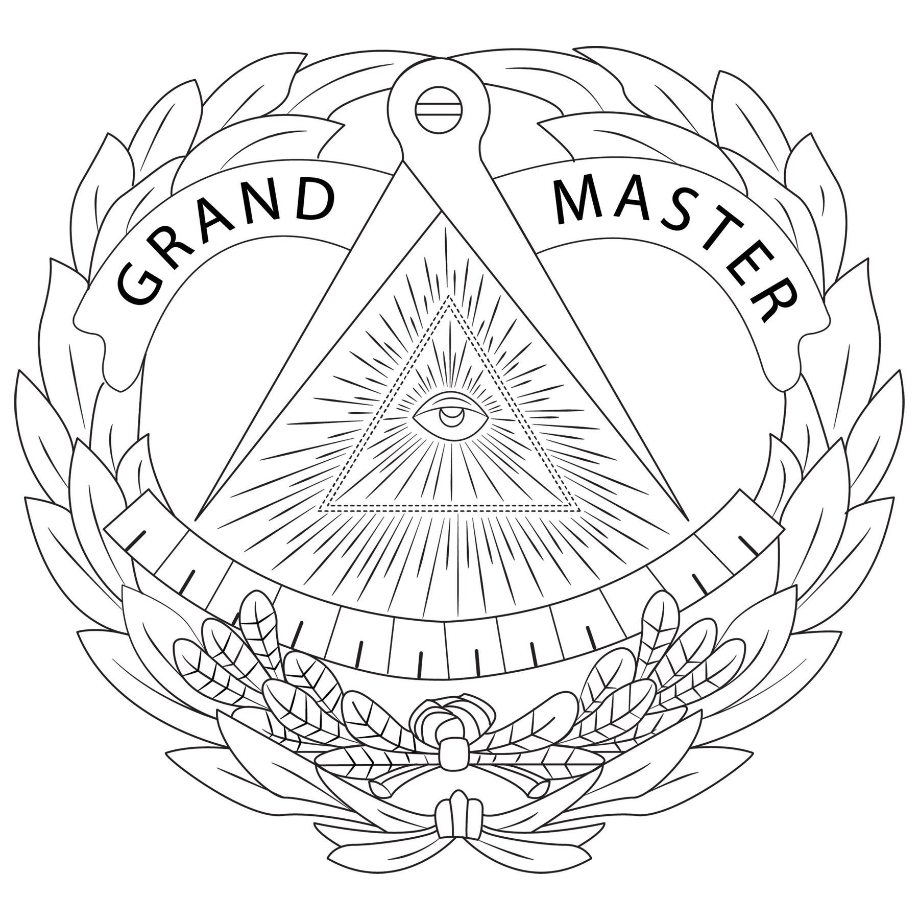 Grand Master Blue Lodge Jacket - Blue Color With Gold Embroidery - Bricks Masons