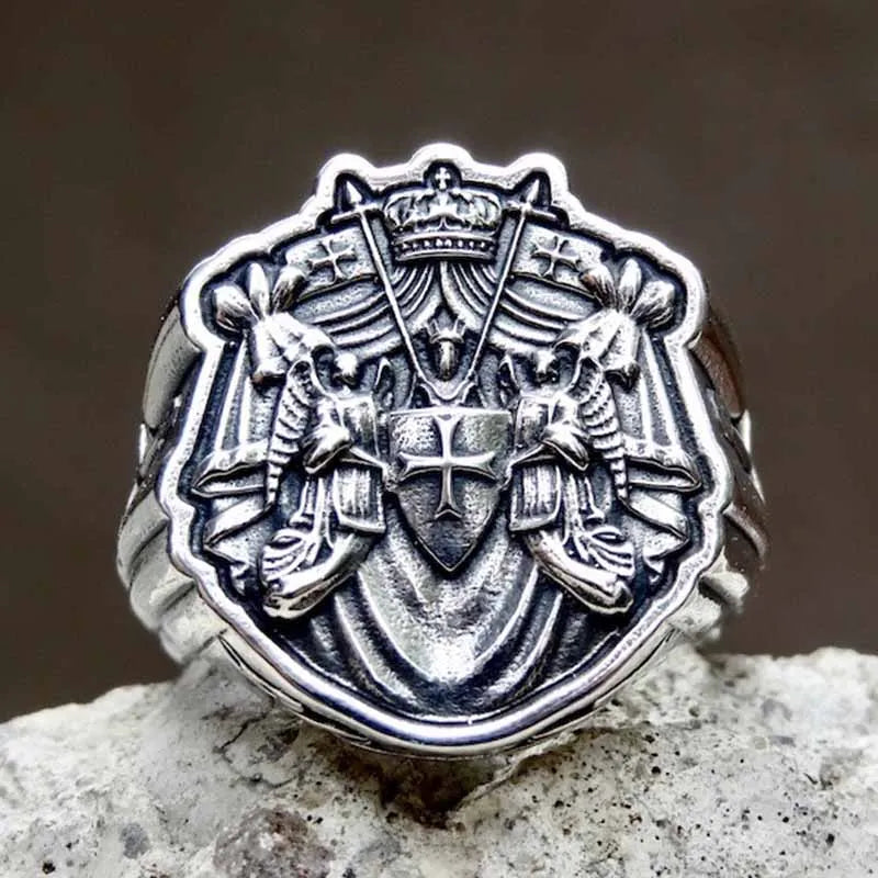 Knights Templar Commandery Ring - 16L Stainless Steel