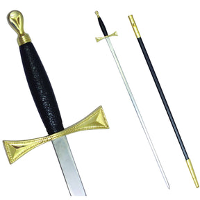 Universal Sword - Black Gold Hilt and Black Scabbard