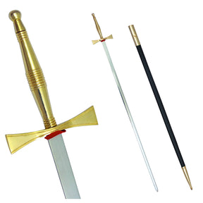 Masonic Sword - Gold Hilt and Black Scabbard