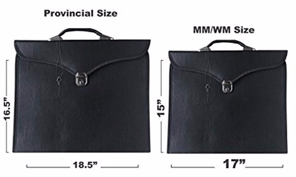 Masonic Apron Case -  Multiple Colors Leather Provincial