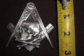 Widows Sons Pin - Square & Compass With Skull & Bones