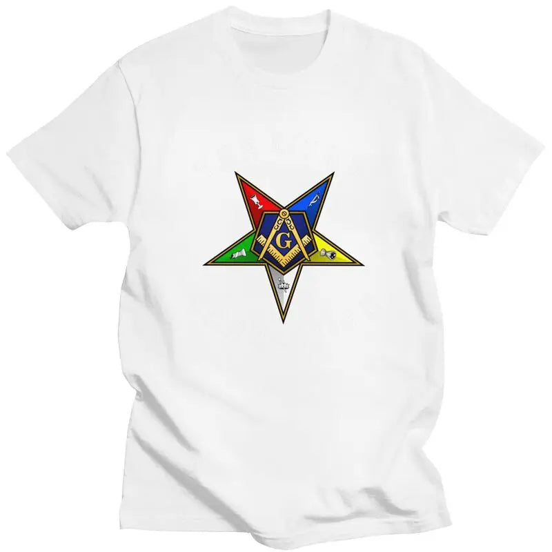 Worthy Patron OES T-Shirt - Men’s Short Sleeve Cotton Various Colors - Bricks Masons