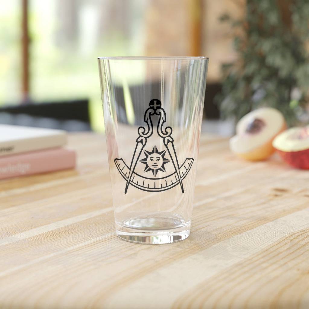 Past Master Blue Lodge California Regulation Pint Glass - 16oz