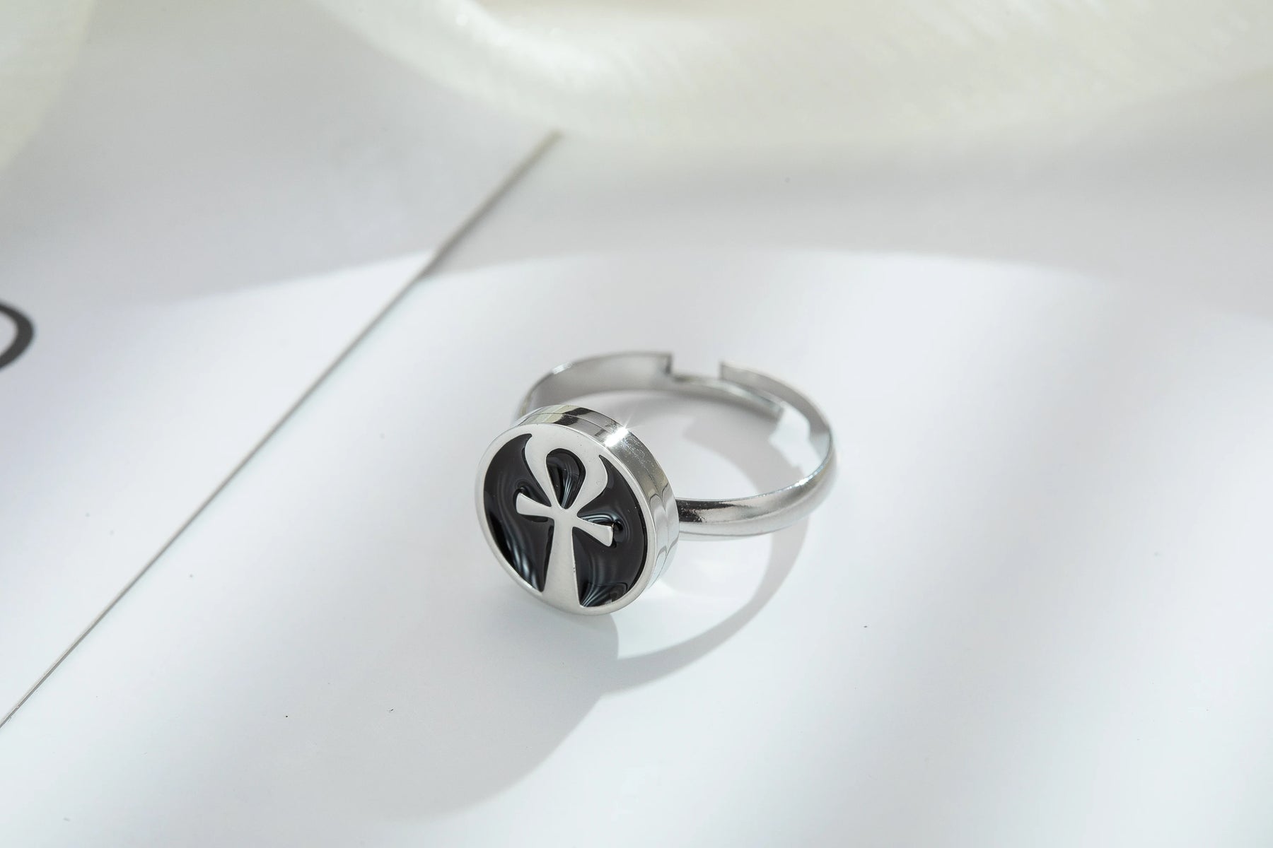 Ancient Egypt Ring - 316L Stainless Steel Adjustable Size - Bricks Masons