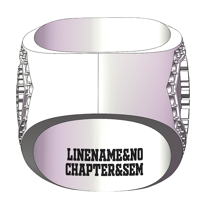 Master Mason Blue Lodge Ring - 18k Yellow Gold Face With Rhinestone - Bricks Masons