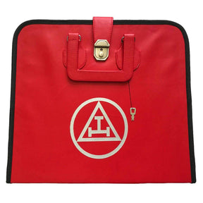 Royal Arch Chapter Apron Case - Red Imitation Leather MM, WM, Provincial