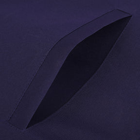 Chaplain Blue Lodge Officer Apron - Navy Velvet With Silver Embroidery Thread - Bricks Masons