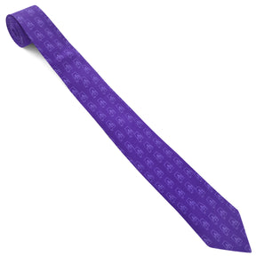 Council Necktie - Purple Silk Council Emblem - Bricks Masons