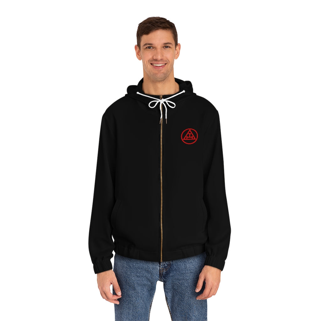 Royal Arch Chapter Hoodie - Black with Red Triple Tau