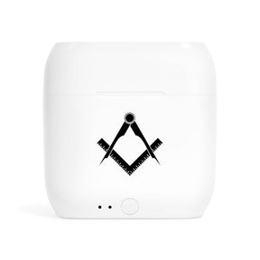 Master Mason Blue Lodge Earbud - Wireless Square & Compass