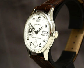 Master Mason Blue Lodge Wristwatch - Annuit Coeptis - Bricks Masons