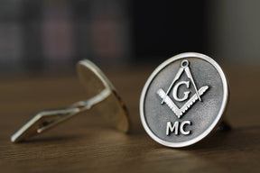 Master Mason Blue Lodge Cufflinks - Personalized with Initials