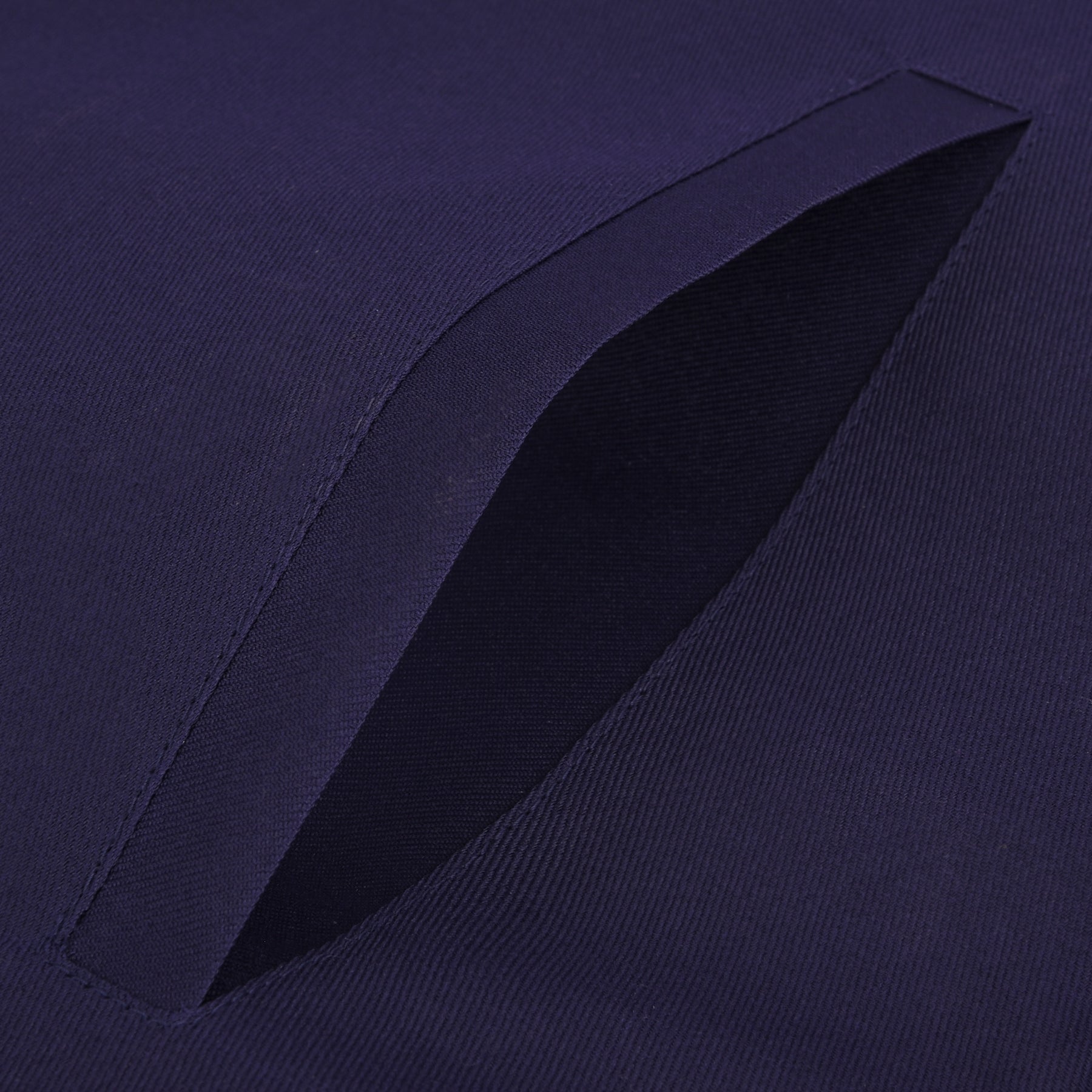 Junior Steward Blue Lodge Officer Apron - Dark Blue With Silver Hand Embroidery Bullion - Bricks Masons