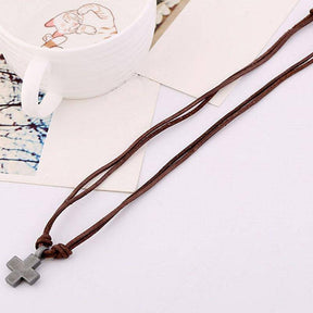 Knights Templar Necklace - Cross Pendant - Bricks Masons