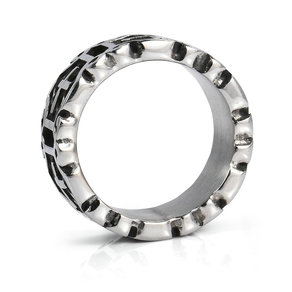 Knights Templar Ring - Band Medieval - Bricks Masons