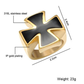 Knights Templar Ring - (Silver / Gold) - Bricks Masons