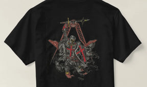 Knights Templar T-Shirt - Cotton Short Sleeve O-Neck - Bricks Masons