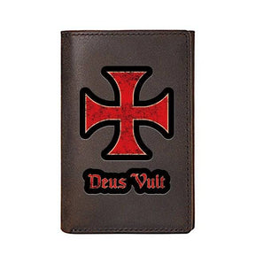 Knights Templar Wallet - Cow Leather - Bricks Masons