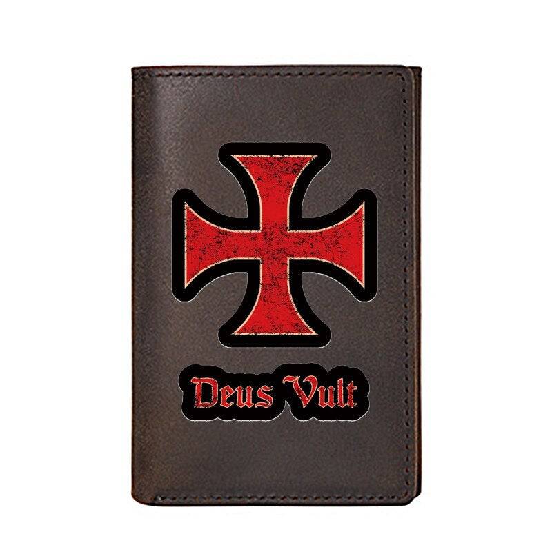 Knights Templar Wallet - Cow Leather - Bricks Masons