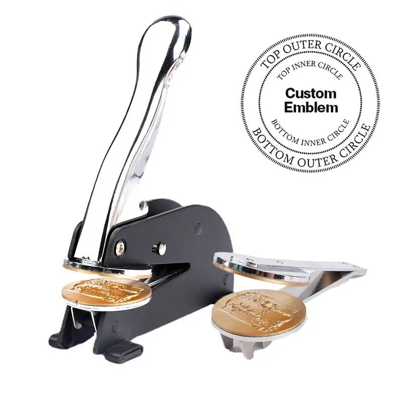 Ladies Of Circle Of Perfection PHA Seal Press - Desktop  Stainless Steel With Customizable Stamp - Bricks Masons