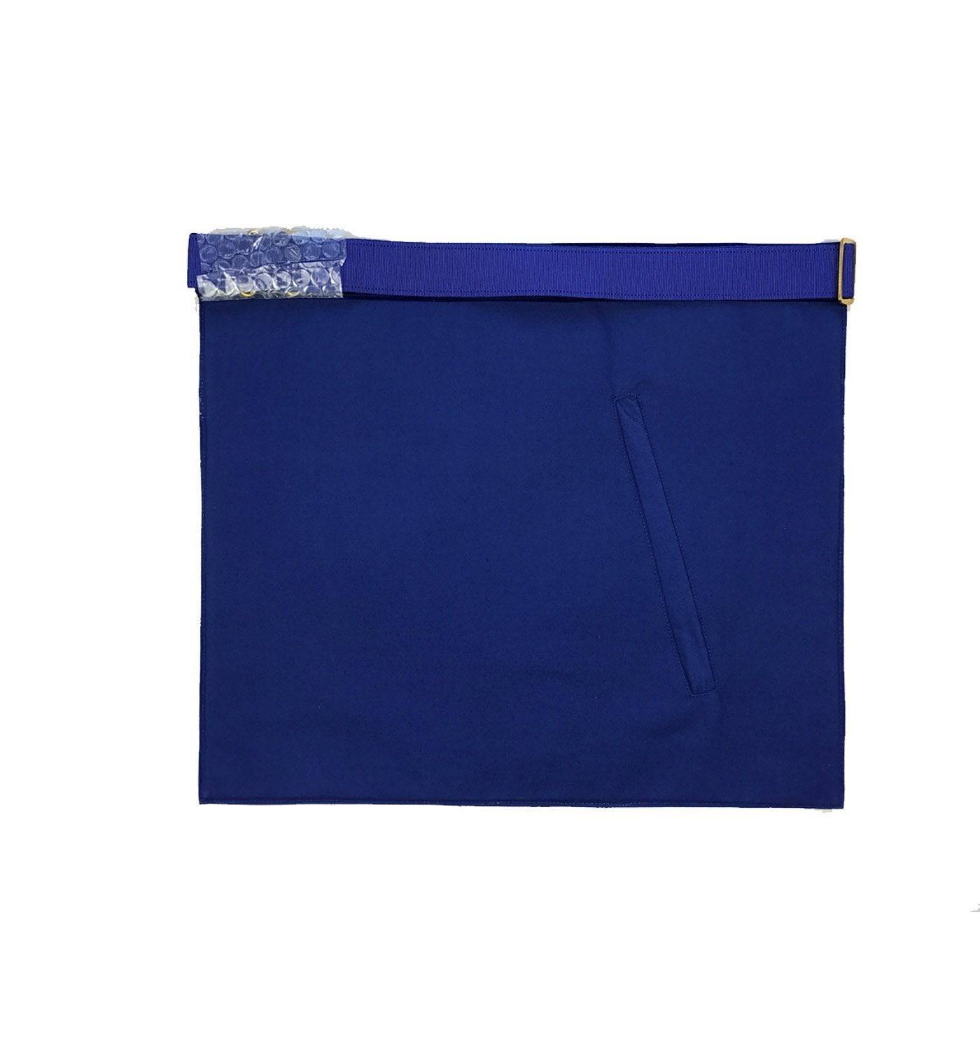 Master Mason Blue Lodge Apron - Royal Blue Velvet - Bricks Masons