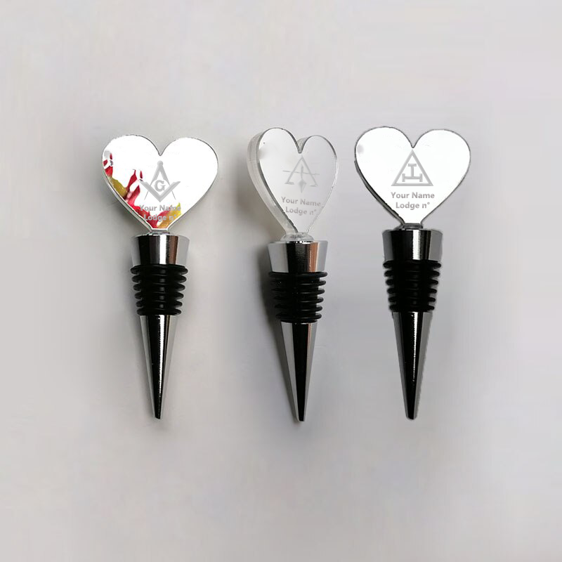 Master Mason Blue Lodge Bottle Stopper & Saver - Various Shapes - Bricks Masons