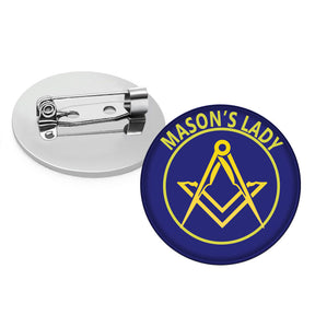 Master Mason Blue Lodge Brooch - Mason's Lady - Bricks Masons