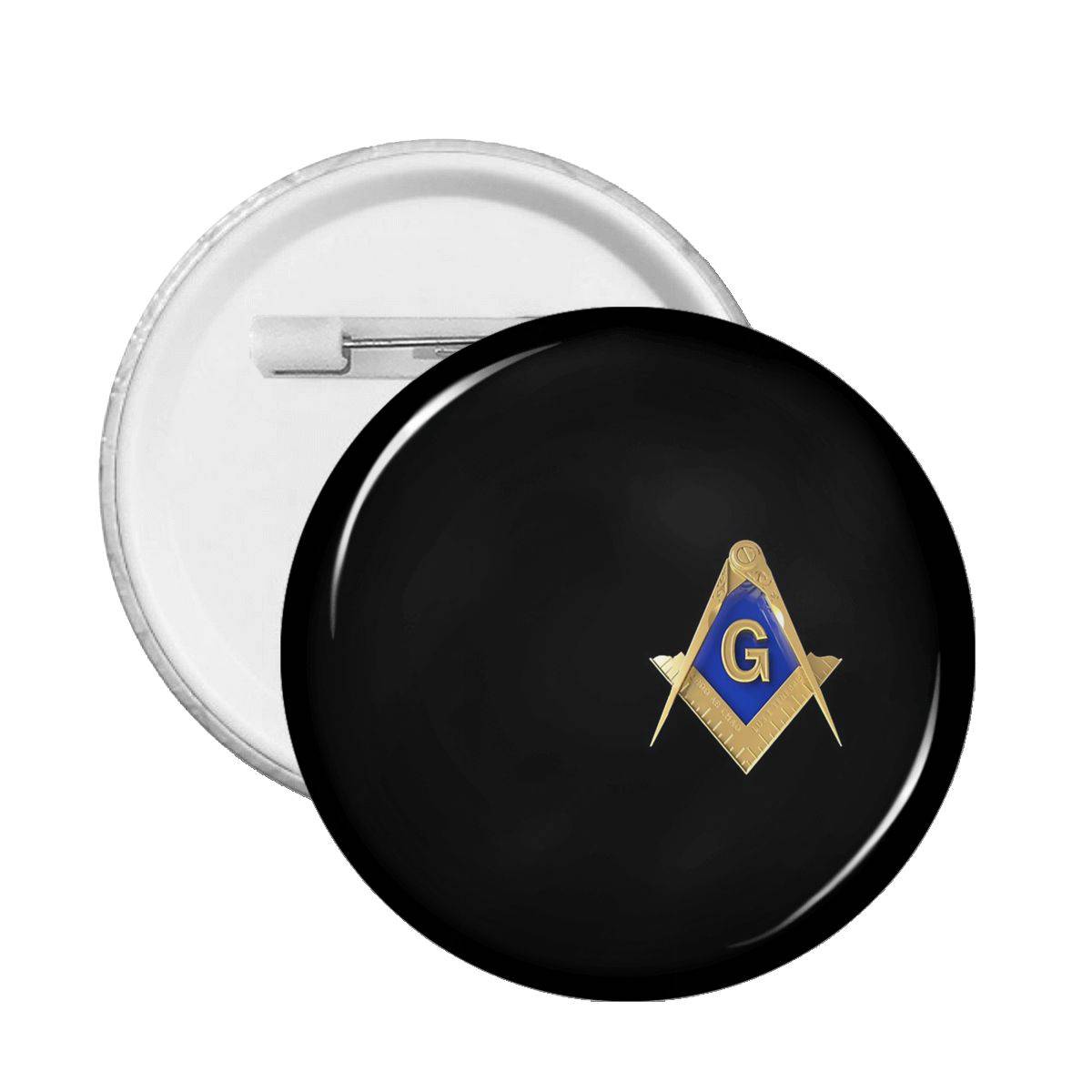 Master Mason Blue Lodge Brooch - Square & Compass G - Bricks Masons