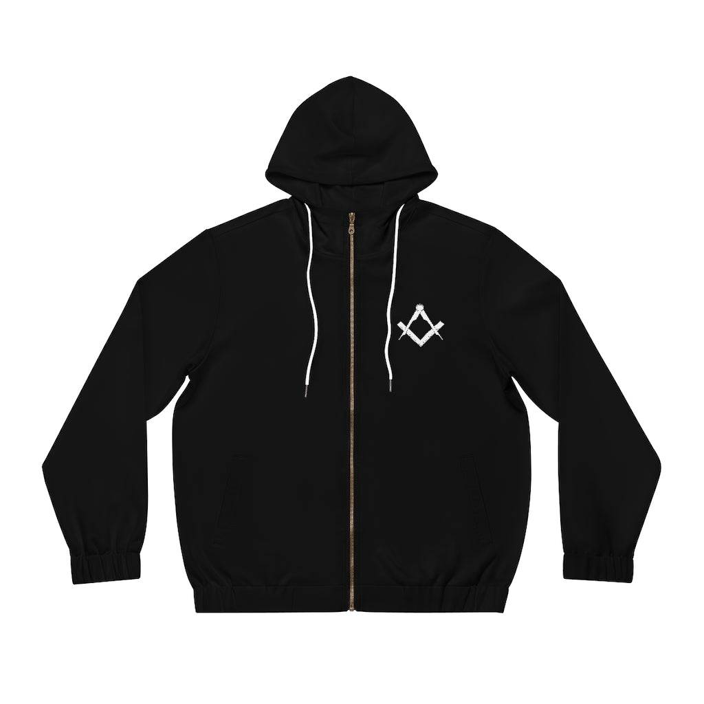Master Mason Blue Lodge Hoodie - Black with Square & Compass - Bricks Masons