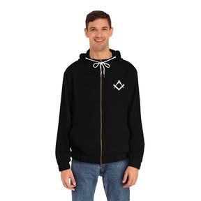 Master Mason Blue Lodge Hoodie - Black with Square & Compass - Bricks Masons