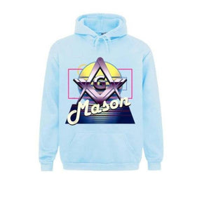 Master Mason Blue Lodge Hoodie - Square & Compass G (Multiple Colors) - Bricks Masons