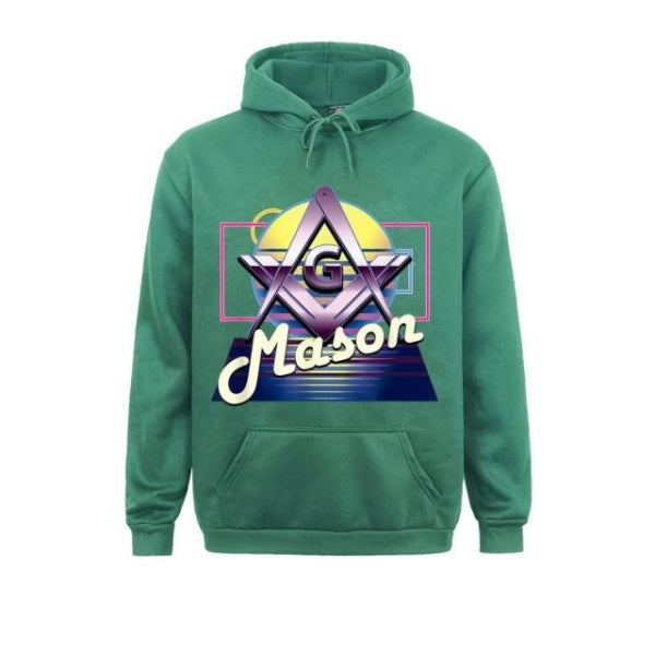 Master Mason Blue Lodge Hoodie - Square & Compass G (Multiple Colors) - Bricks Masons