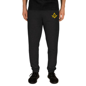 Master Mason Blue Lodge Jogger - Square and Compass G Embroidery - Bricks Masons