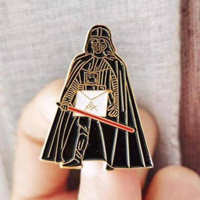 Master Mason Blue Lodge Lapel Pin - Star Wars Darth Vader - Bricks Masons