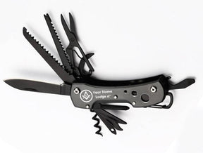 Master Mason Blue Lodge Pocket Knife - Multifunctional - Bricks Masons