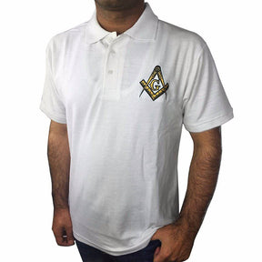 Master Mason Blue Lodge Polo Shirt - Various Colors - Bricks Masons
