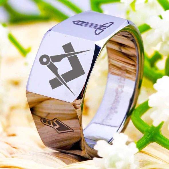 Master Mason Blue Lodge Ring - Various Sizes - Bricks Masons